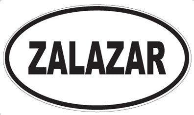 ZALAZAR - Oval Sticker