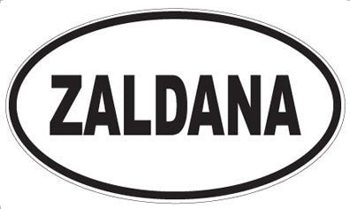 ZALDANA - Oval Sticker