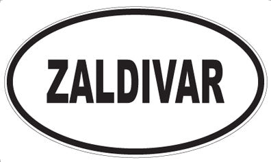 ZALDIVAR - Oval Magnet