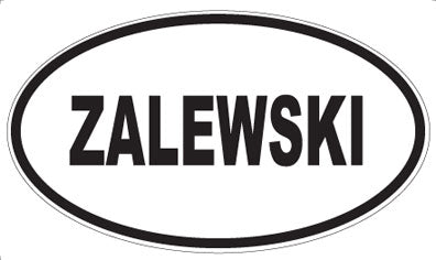 ZALEWSKI - Oval Magnet