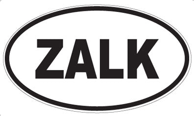 ZALK - Oval Sticker