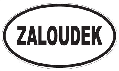 ZALOUDEK - Oval Magnet