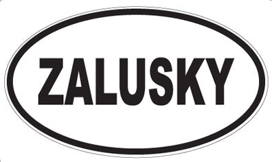 ZALUSKY - Oval Magnet