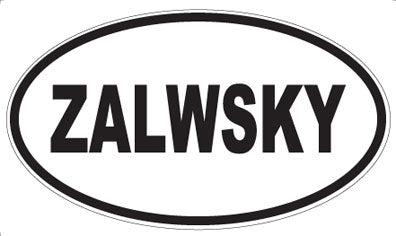 ZALWSKY - Oval Sticker