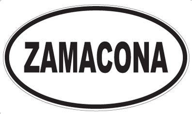 ZAMACONA - Oval Sticker