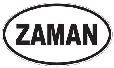 ZAMAN - Oval Sticker
