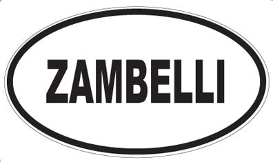ZAMBELLI - Oval Sticker