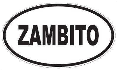 ZAMBITO - Oval Magnet