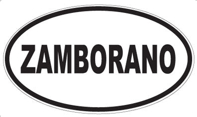 ZAMBORANO - Oval Sticker