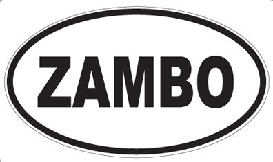 ZAMBO - Oval Magnet