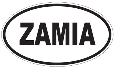 ZAMIA - Oval Sticker