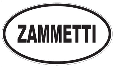 ZAMMETTI - Oval Sticker