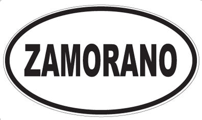 ZAMORANO - Oval Sticker