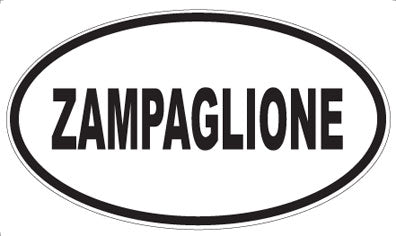 ZAMPAGLIONE - Oval Sticker