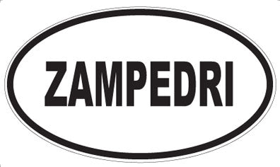 ZAMPEDRI - Oval Sticker