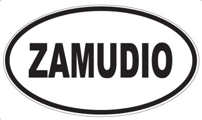 ZAMUDIO - Oval Sticker