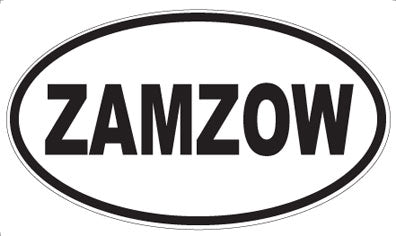 ZAMZOW - Oval Sticker