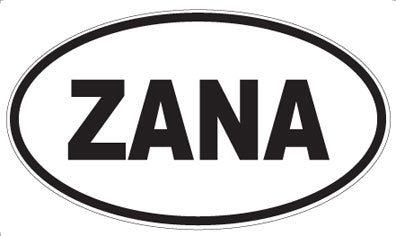 ZANA - Oval Sticker