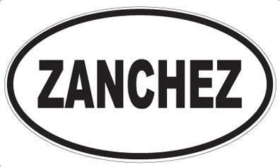 ZANCHEZ - Oval Sticker