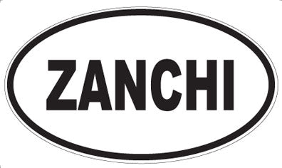ZANCHI - Oval Sticker