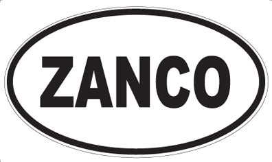 ZANCO - Oval Sticker