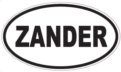 ZANDER - Oval Sticker