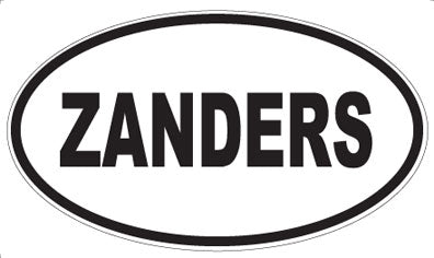 ZANDERS - Oval Magnet