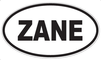 ZANE - Oval Sticker