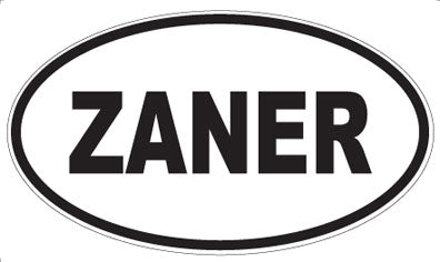 ZANER - Oval Sticker