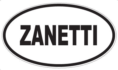ZANETTI - Oval Sticker