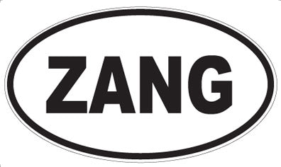 ZANG - Oval Sticker