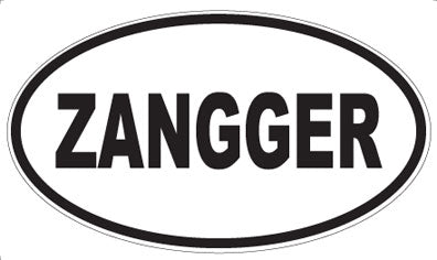 ZANGGER - Oval Sticker