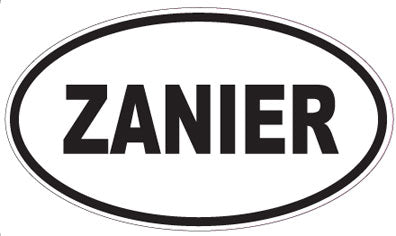 ZANIER - Oval Sticker