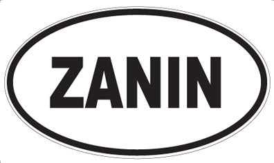 ZANIN - Oval Sticker