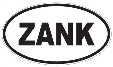 ZANK - Oval Sticker