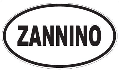 ZANNINO - Oval Sticker