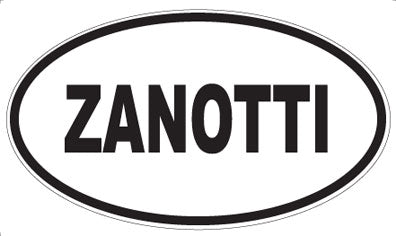 ZANOTTI - Oval Sticker