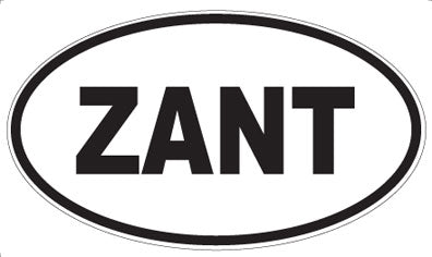 ZANT - Oval Sticker