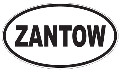 ZANTOW - Oval Sticker