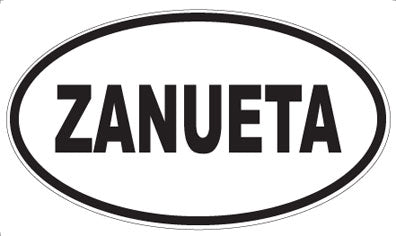 ZANUETA - Oval Sticker