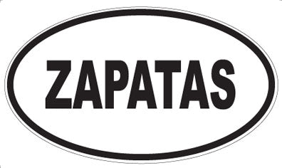 ZAPATAS - Oval Sticker