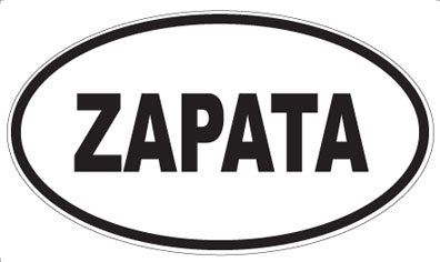 ZAPATA - Oval Magnet