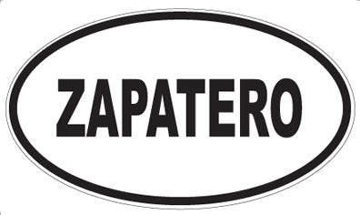 ZAPATERO - Oval Sticker