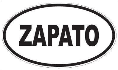 ZAPATO - Oval Sticker