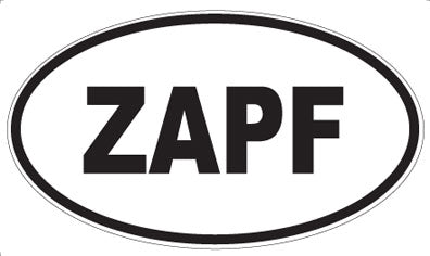 ZAPF - Oval Sticker