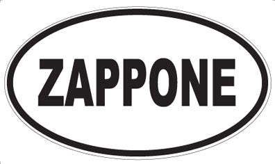 ZAPPONE - Oval Sticker
