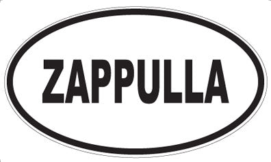 ZAPPULLA - Oval Magnet