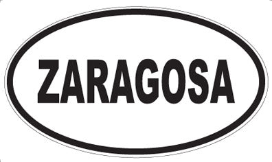 ZARAGOSA - Oval Sticker