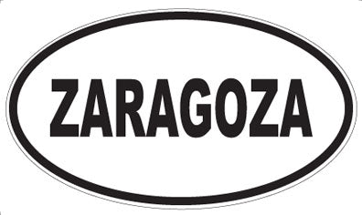 ZARAGOZA - Oval Magnet