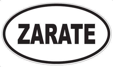 ZARATE - Oval Magnet